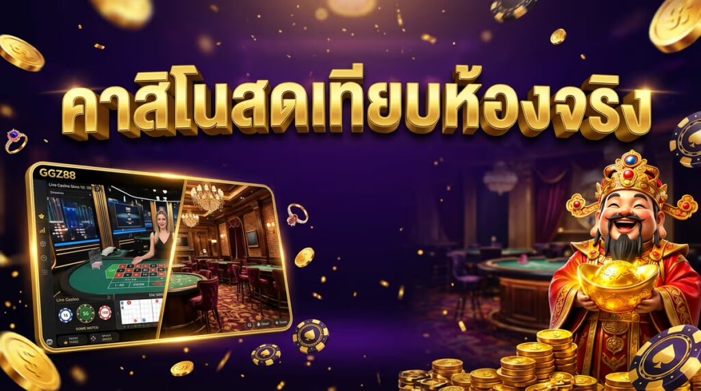 เล่นคาสิโนสดที่ GGZ88 กับห้องจริง ต่างกันแค่ไหน? วิเคราะห์แบบตรงๆ